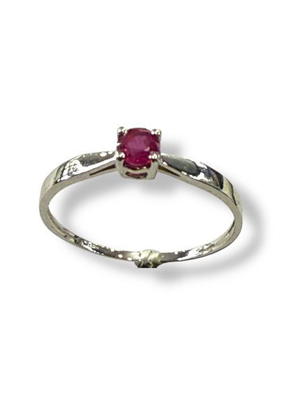 Ring Demetra Woman CHROMA in White Gold Rubino 0.20 Ct 010.F.R.020.W - 010.F.R.020.W